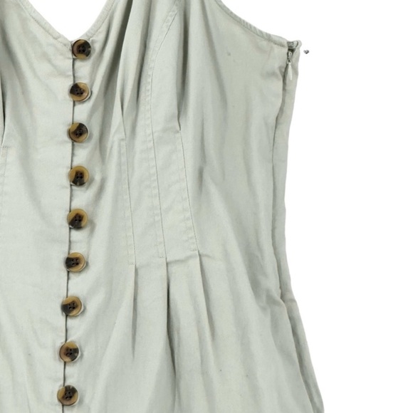 New Ladies Target Universal Thread Faux Button Up Gray Jumpsuit (Size 4) - Picture 6 of 8